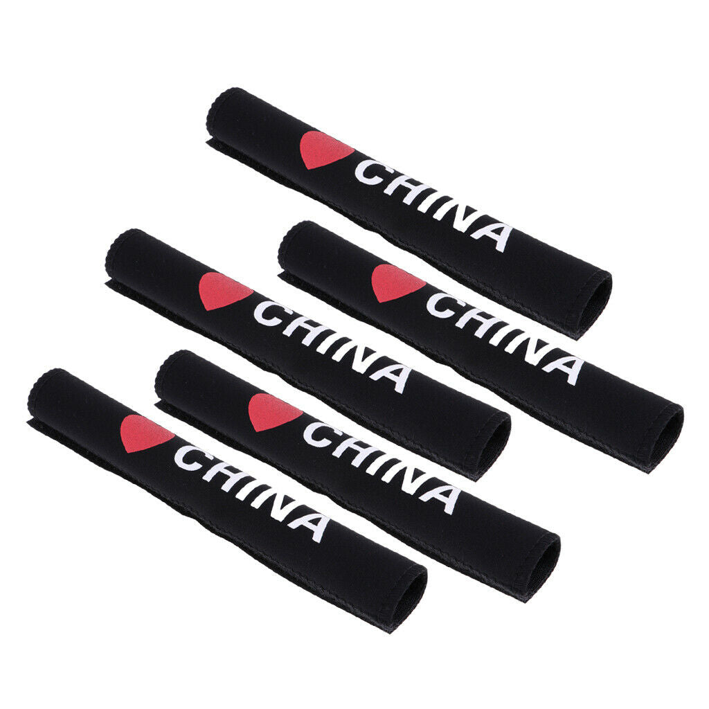 5Pcs Neoprene Bike Chain Protector Guards Dustproof Bicycle Frame Sleeves Bike