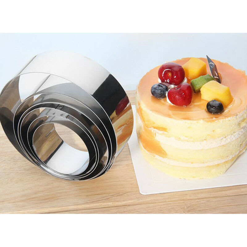 1Set Round Circle Stainless Steel Cookie Cutter Biscuit DIY Baking Pastry Mo Lt
