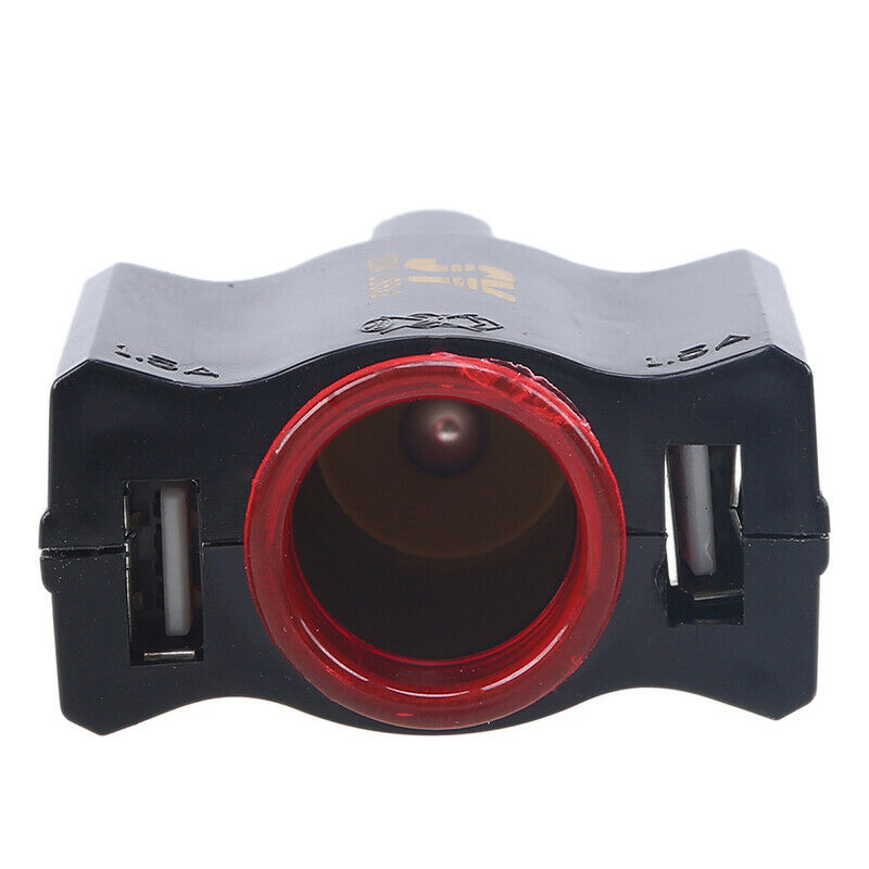 Car Auto DC12V-24V Charger Socket Dual 2 USB Port Charging Power Adapter Outlet