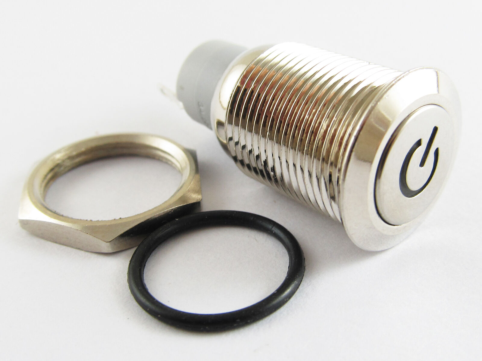 Metal Red Led Push Button Momentary Waterproof Resetable Switch 16mm QN16-C5RR