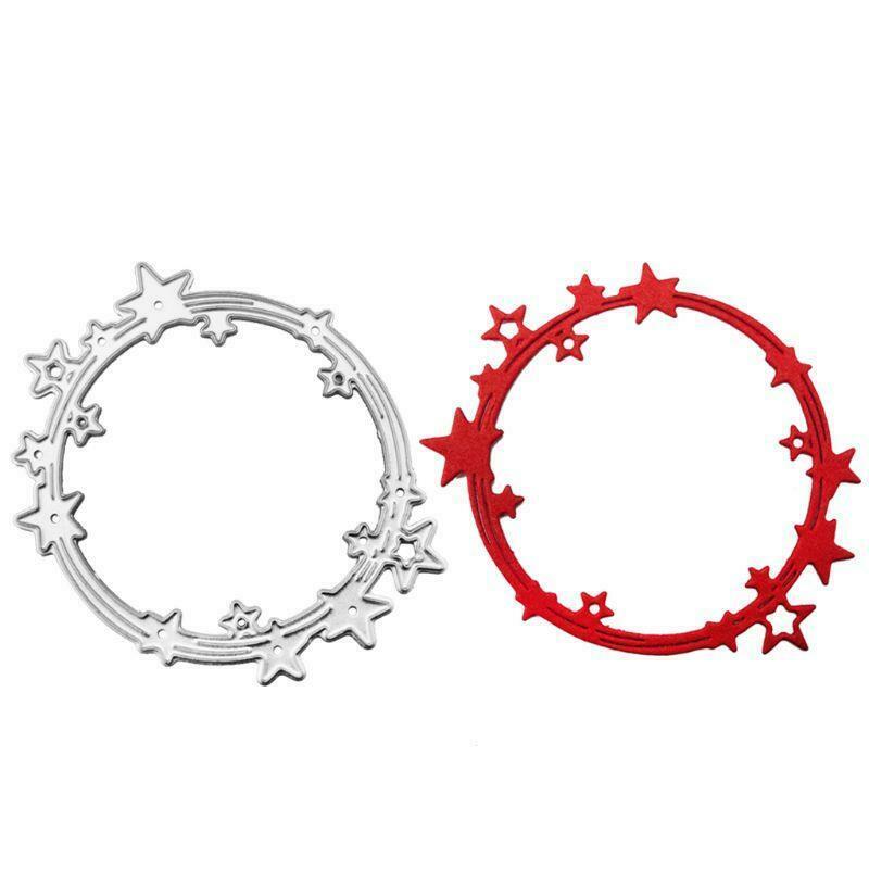 Star Circle Metal Cutting Dies Stencil Scrapbooking DIY Album Stamp Paper Card