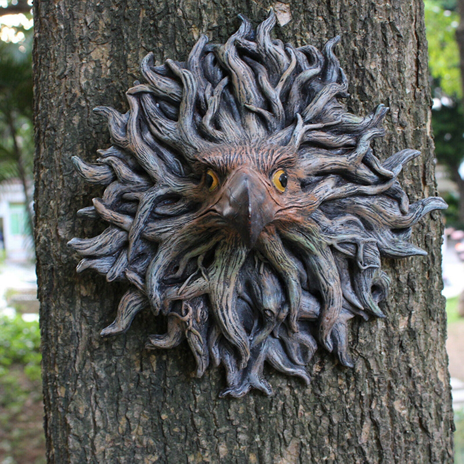 1pc Eagle Garden Tree Hanging Statue Ornaments Art Decor Fantasy Movies