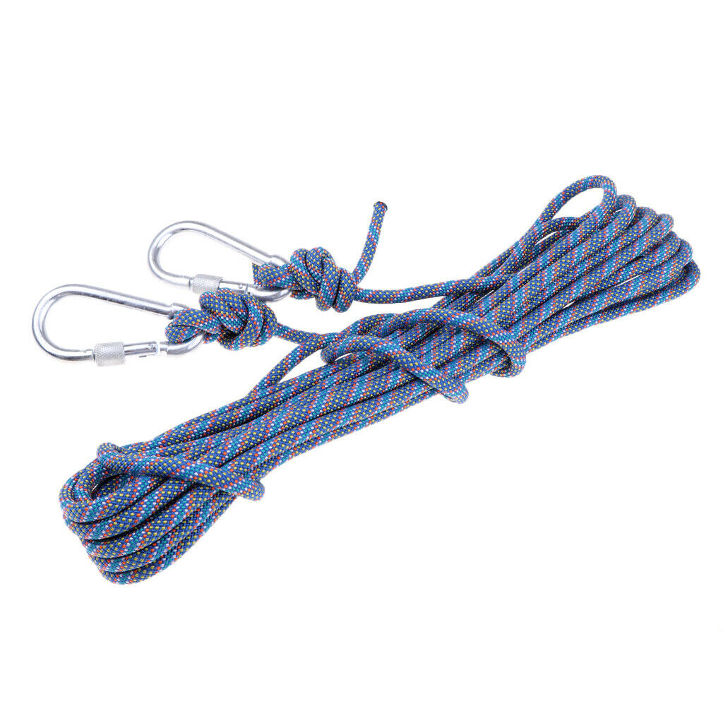 Outdoor Climbing Rope Escape Rope Climbing Equipment Parachute Rope Blue