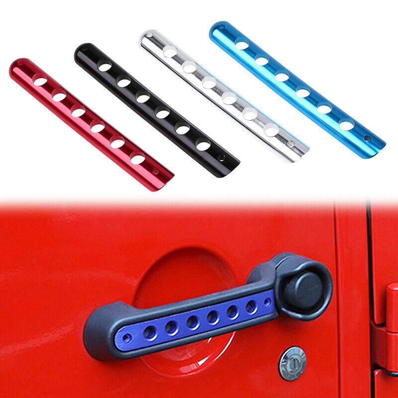 Black 4Door Grab Handle Bar Moulding Cover Trim For Jeep Wrangler 2007-2017