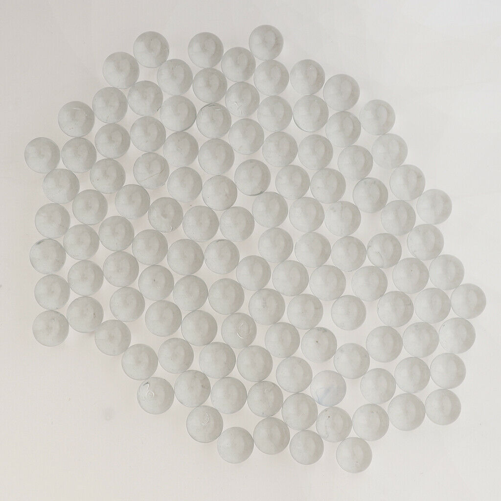 100pcs Clear Glass Marbles 13mm Balls for Marble Run, Board Games, Chinese