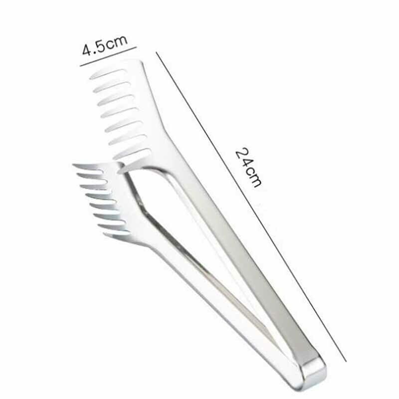 Stainless Steel Noodles Clip Food Comb Spaghetti Tongs Pasta Clip Food Ho.l8