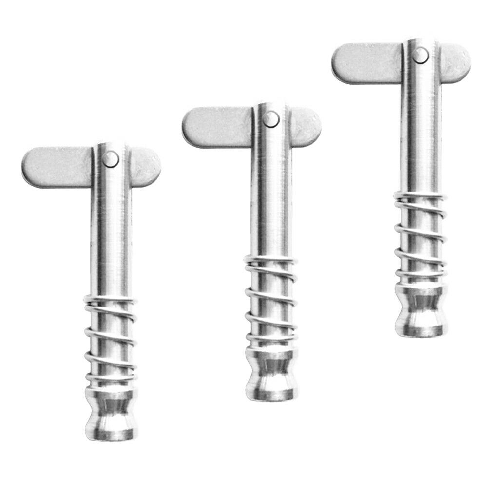3 Pieces 316 Stainless Steel  Release Pin for Marine Bimini Top Deck Hinge