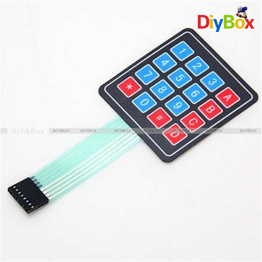 2Pcs 4 x 4 Matrix Array 16 Key Membrane Switch Keypad Keyboard F Arduino PIC