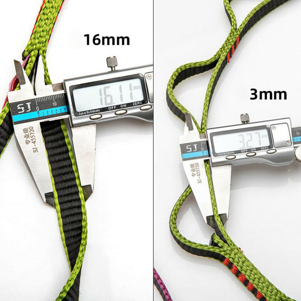 16mm Sewn Loop Daisy Chain Webbing Sling For Rock Climbing Harness Yellow