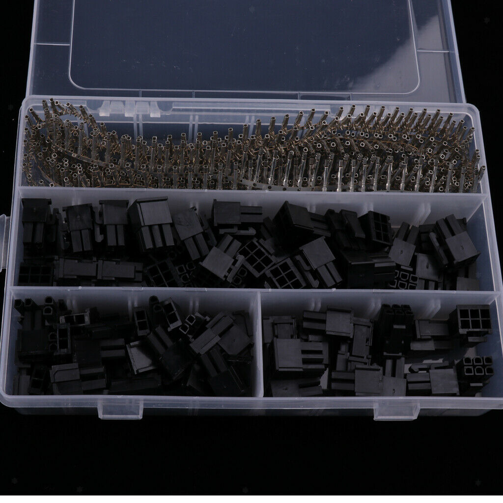 400pcs Terminal Crimp Pin Connector + 50pcs 5557 8P ATX EPS PCI E.