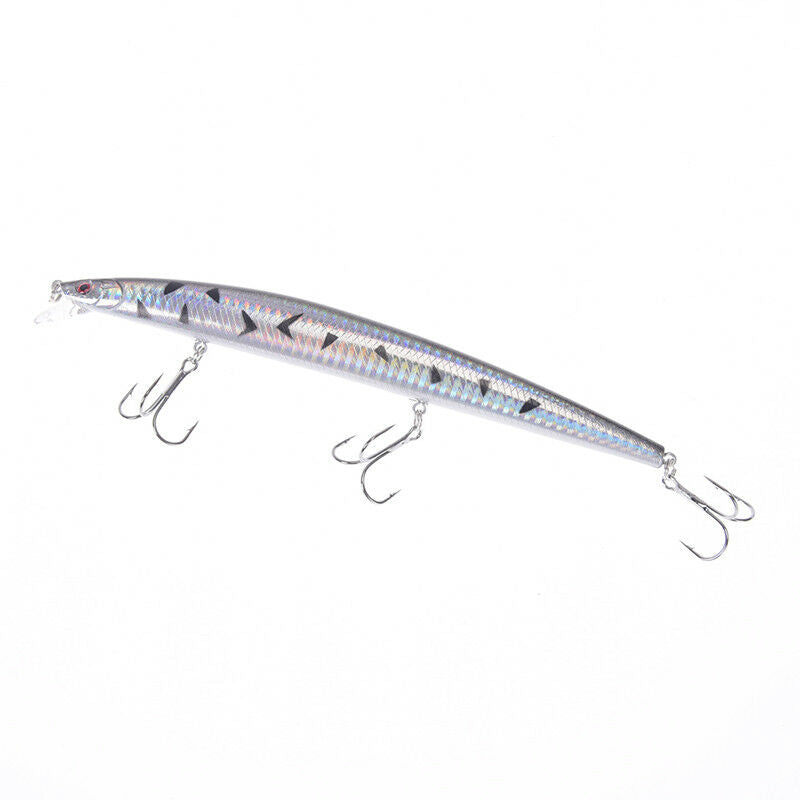 long minnow fishing lure plastic hard bait tackle basscrankbaits 18cm/7.08.l8