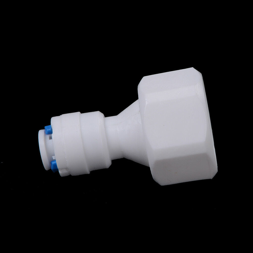 1X 1/4" Push Fit - 1/2" Female Thread PE Pipe Fitting Hose Quick ConnectoH WF