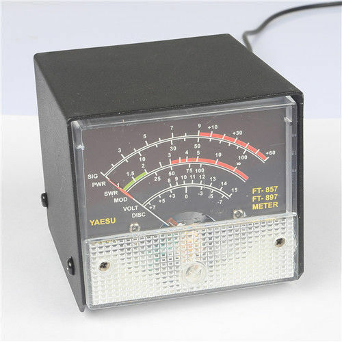 Black External S Meter/SWR/Power Meter for Yaesu FT857/FT897 Metal Case