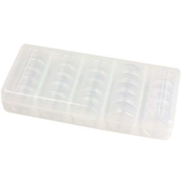 25 Storage Bottles Plastic Empty Box Case Pot For Nail Art Rhinestone Bead Gems