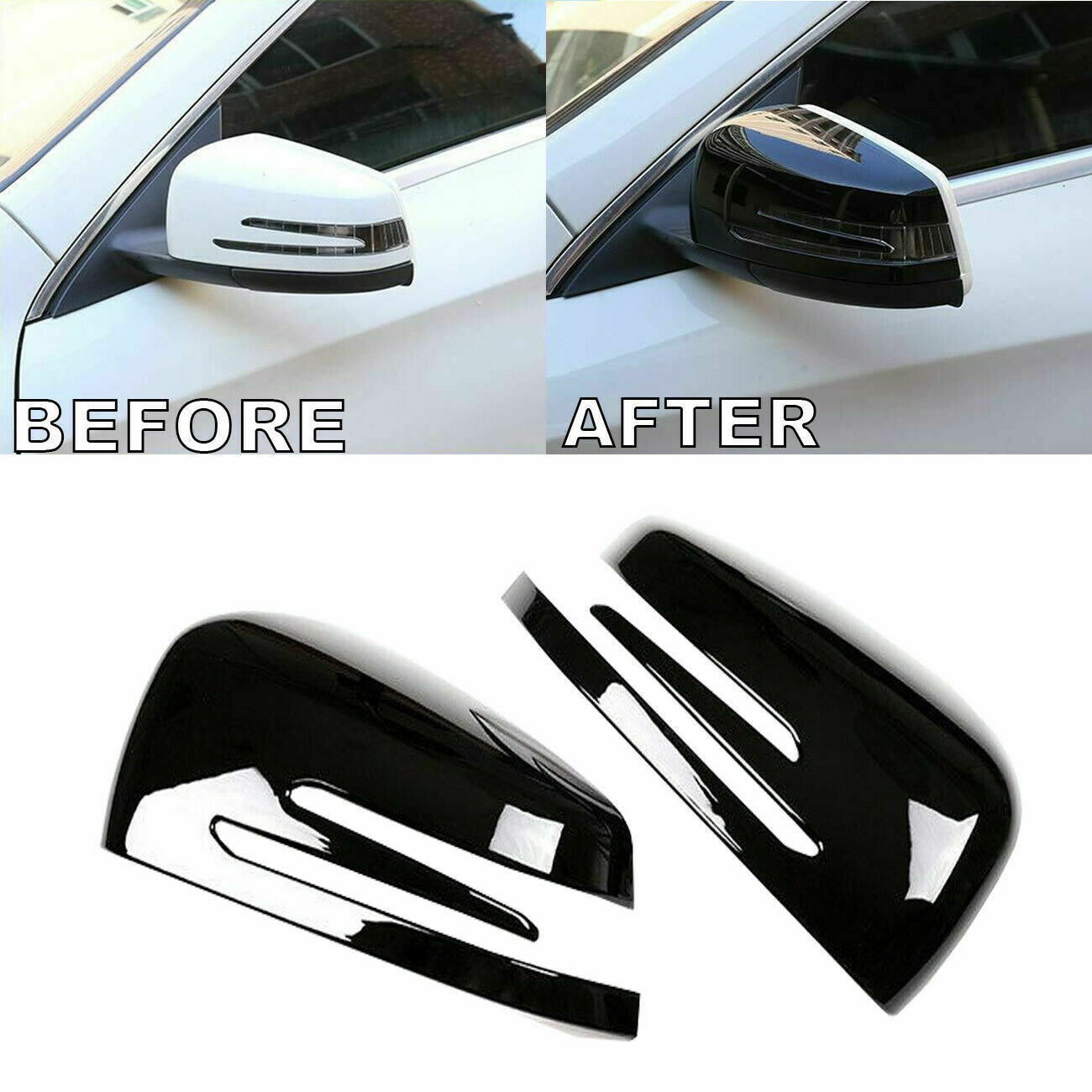 Car Reversing Mirror Shell Wing Rear View Mirror Cover For Mercedes-Benz C-Class
