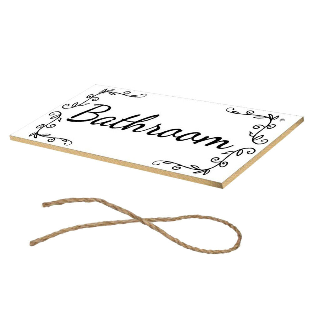 Wooden Sign,Printed Welcome Characters, 20x10cm Wall Hanging Plaque Style 01