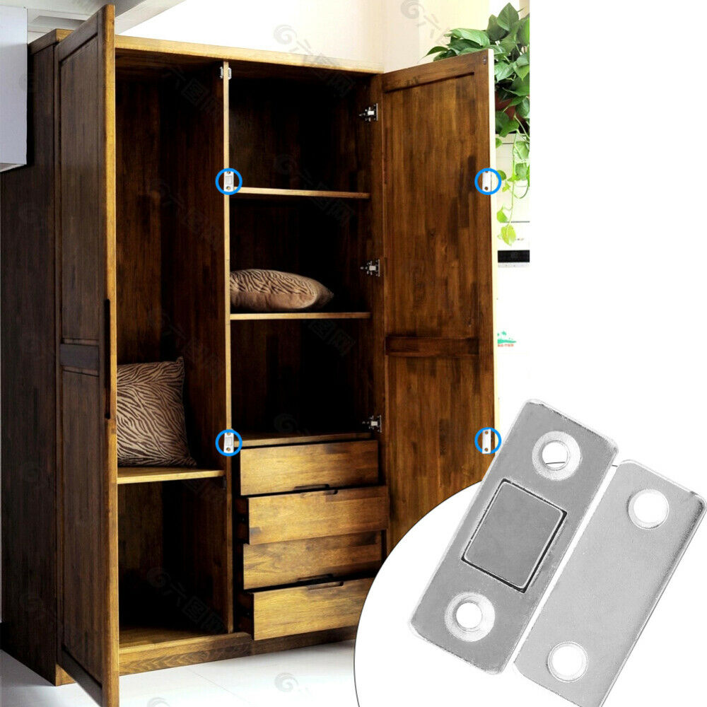 Ultra Thin Strong Magnetic Door Closer Cabinet Catch Latch Cupboard Closer Lock
