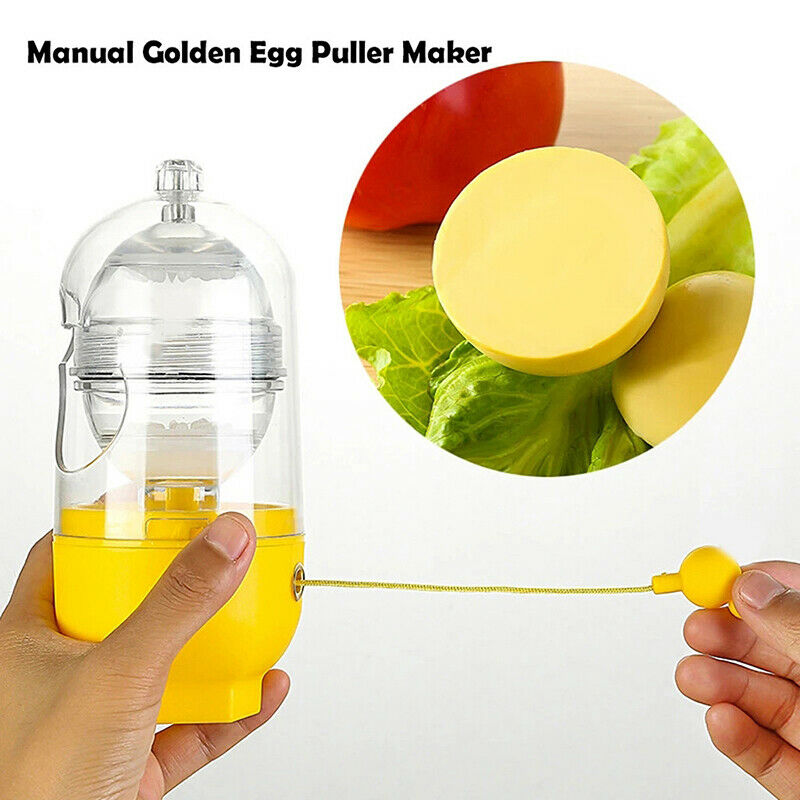Egg Scrambler Shaker Whisk Hand Egg Maker Eggs Yolk White Mixer KitchenBDAU