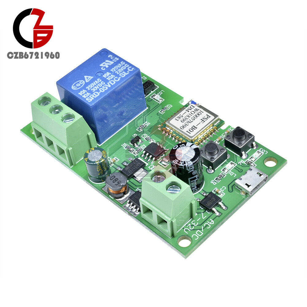 Sonoff DC 5-12V WiFi Wireless Smart Switch Home Relay  Self-locking App Control