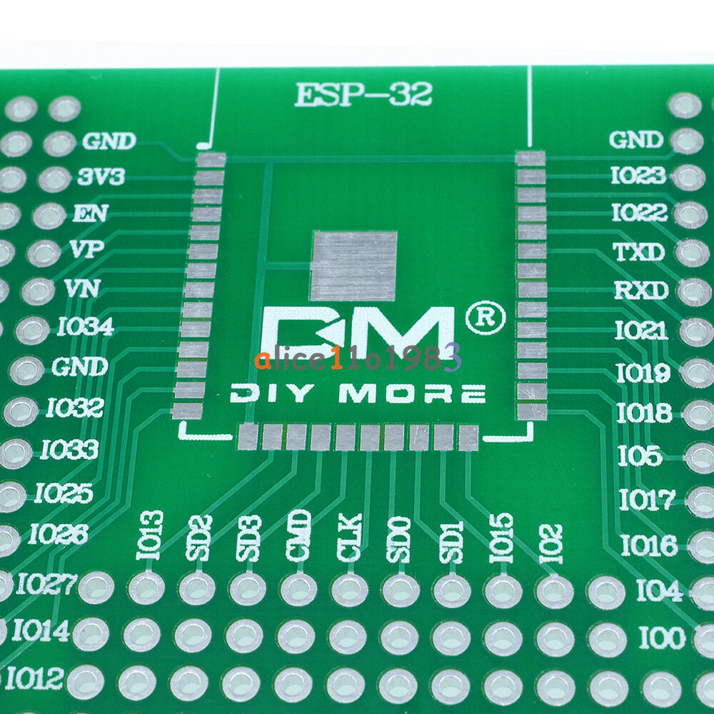 5X7CM Prototype PCB Breadboard For ESP8266 ESP-12E ESP-12F ESP32 ESP-32S Relay
