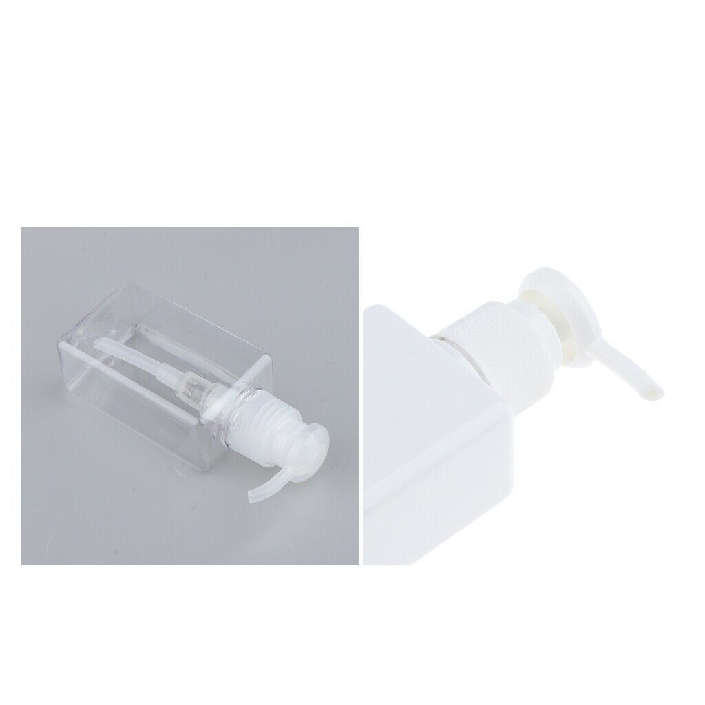 2Pcs PETG Body Wash Soap Cosmetics Liquids Plastic Pump Bottle for Home Travel