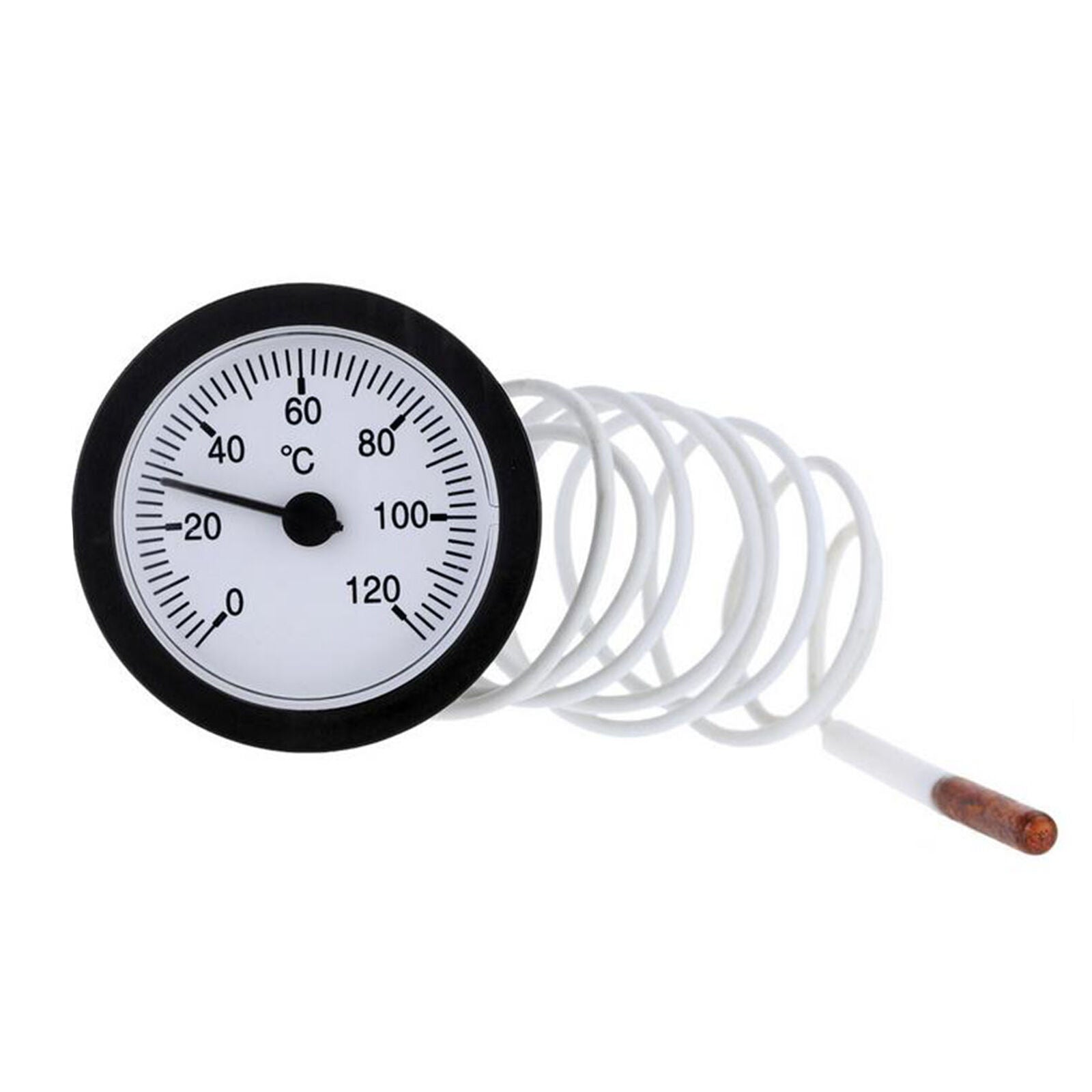 Dial Thermometer Capillary Temperature Gauge 0-120℃ water & oil with Sensor 1m
