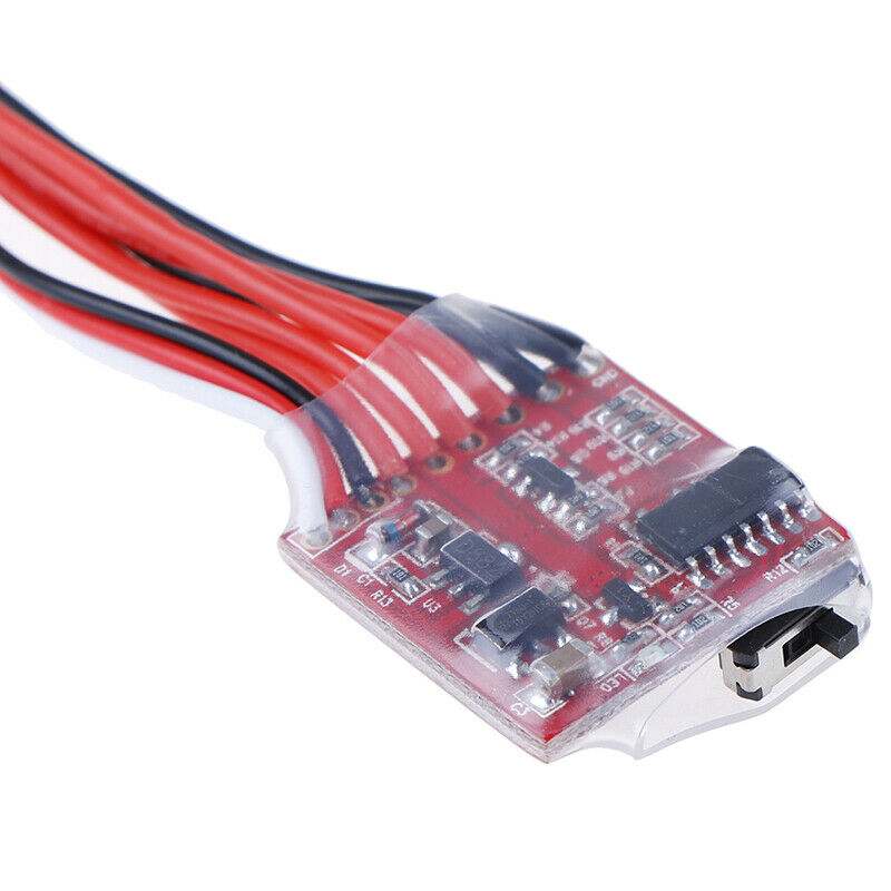 1Pc RC ESC 20A Brush Motor Speed Controller with Brake for RC Car Boat Tan Lt
