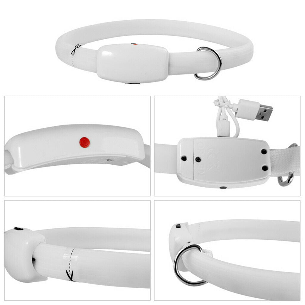 Dog LED Collar Anti-Lost Night Flashing Collars Glow In The Dark Adjustable