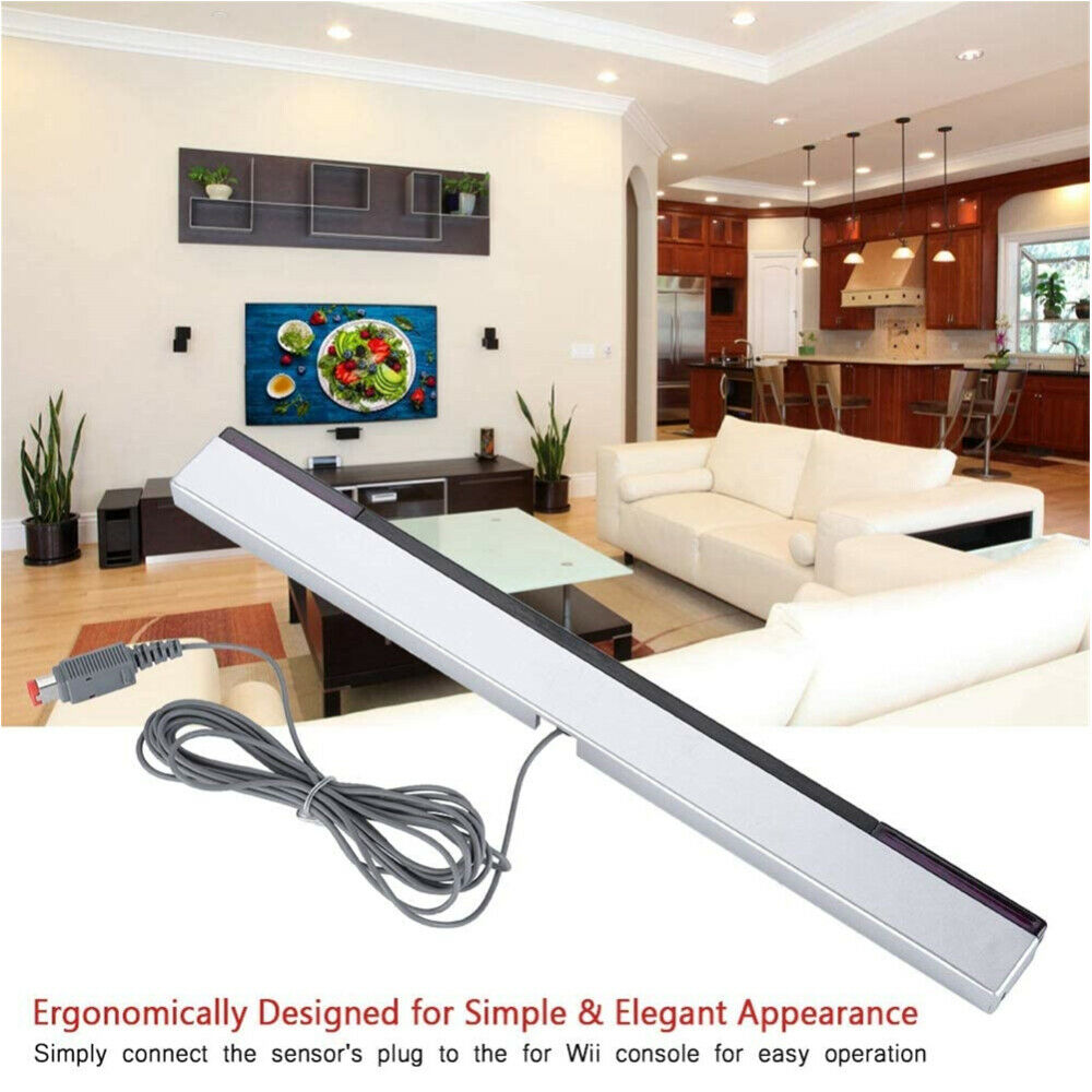 Wired Sensor Bar, Wired Infrared IR Signal Ray Sensor Bar, Wii and Wii U Console
