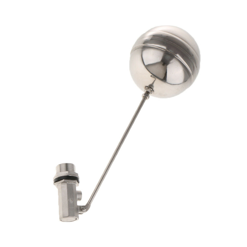 Stainless Steel Float Ball Water Tank Aquarium Float Valve/Ball-cock 1/2"