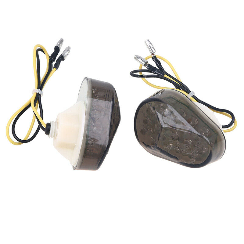 Amber LED Turn Signal Light Amber Lamp 8mm Diameter Universal Fit Motorcycle