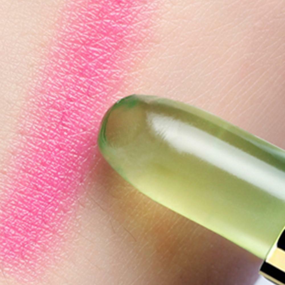 Women Aloe Vera Lip Color Mood Changing Lipstick Long Lasting Moisturizing