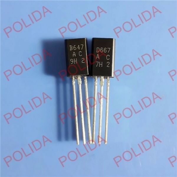 20pairs OR 40PCS TO-92L 2SB647A-C/2SD667A-C 2SB647A/2SD667A B647A/D667A
