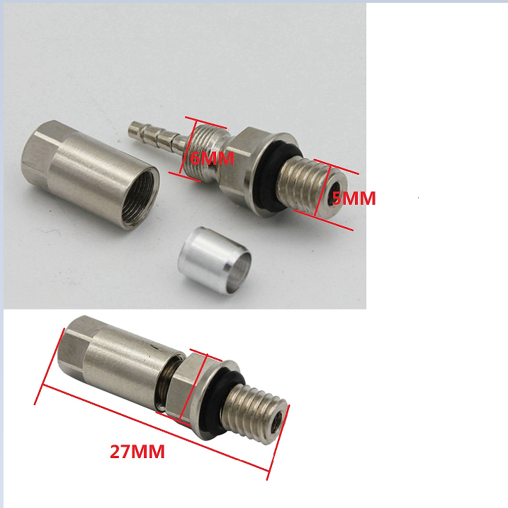Bike Oil Hydraulic Disc Brake Hose  Pipe Connect Olive Insert Screw Part