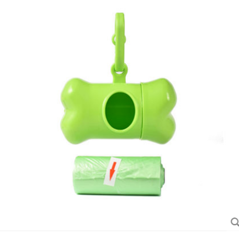 Poo Bag+ Dog Waste Pet Litter Box Mini Dedicated Poop Storage Box Bone Shape 5PC