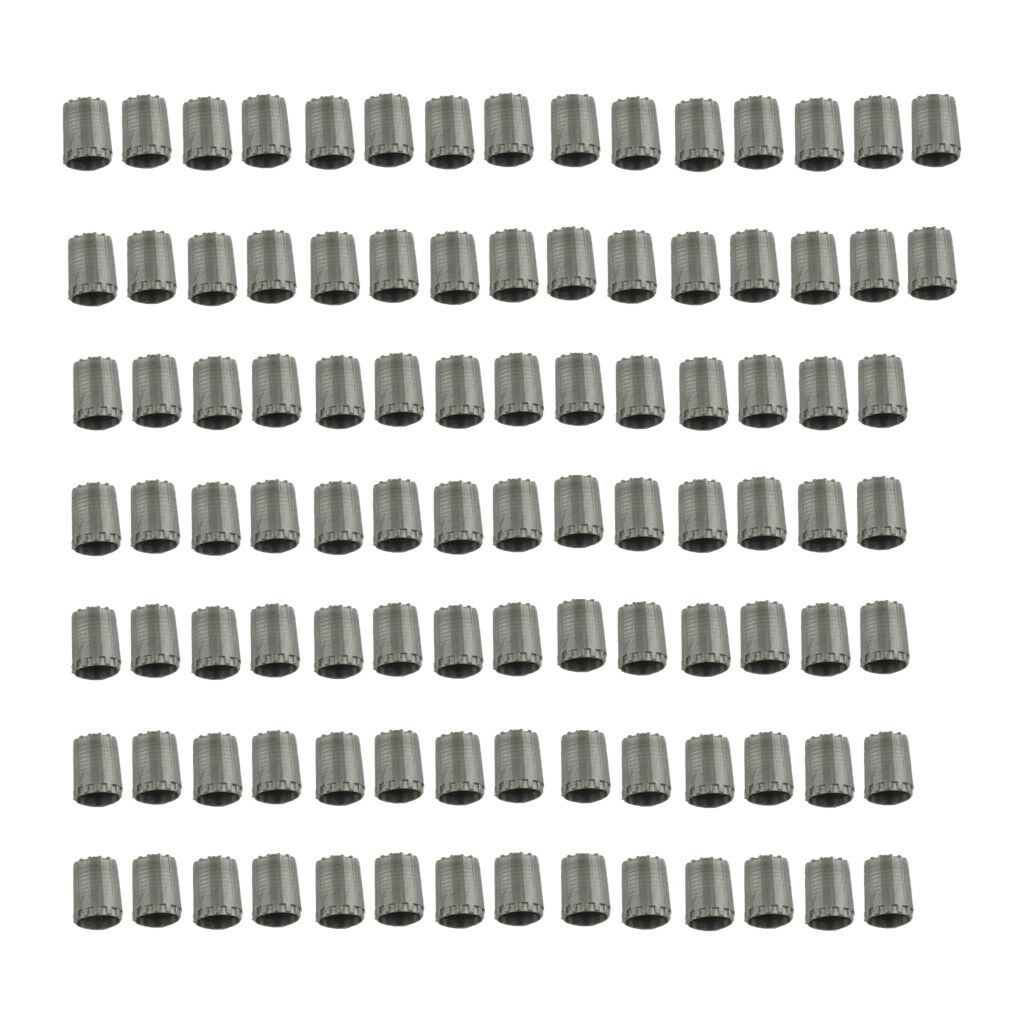 100 Pieces Wheel Tire Valve Stem Caps for TPMS Standard Valve Grey