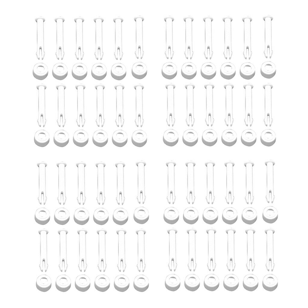 Replace 48x 2.36 "Plastic Pool Connection Pins And Rubber Seal for  13ft 24ft