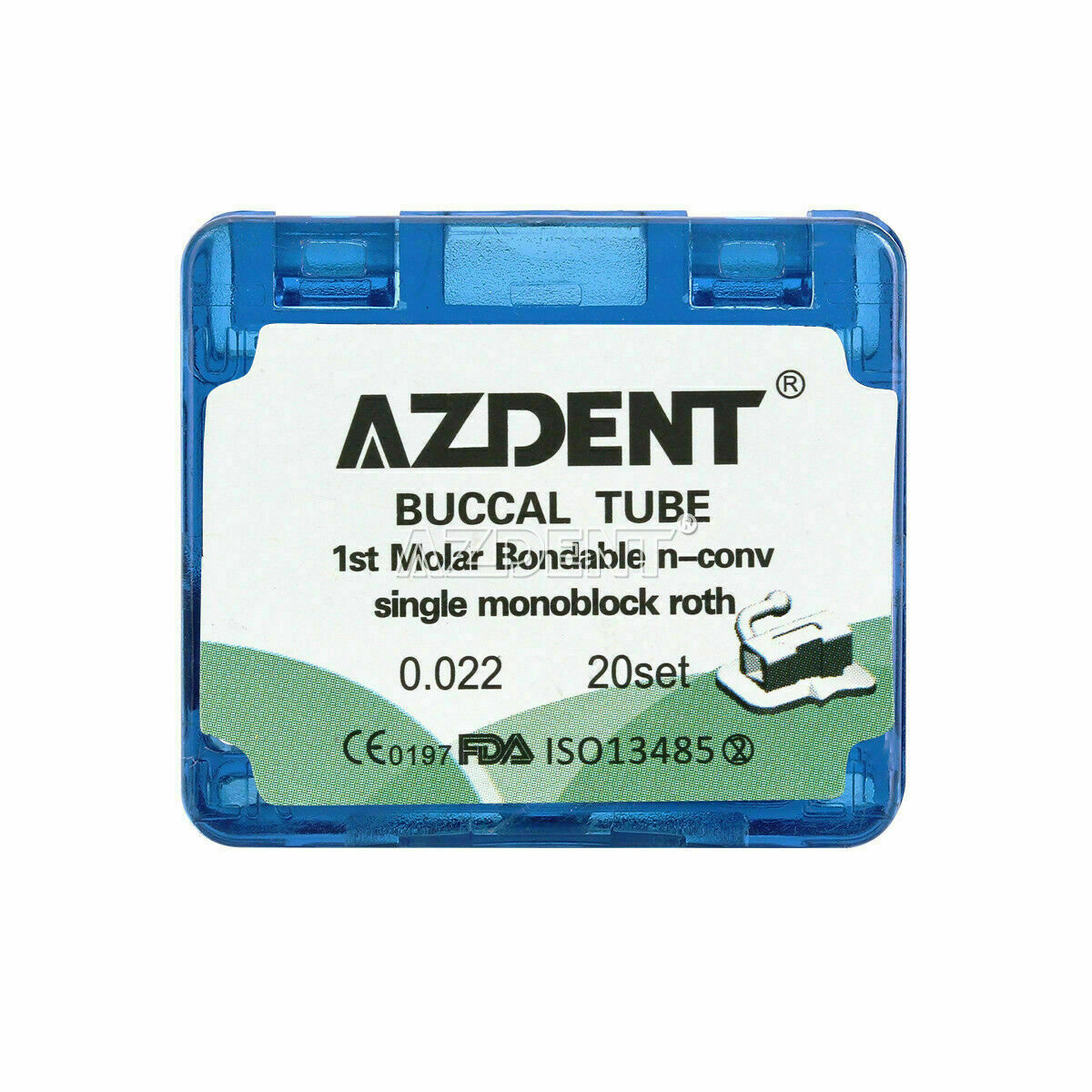 5 Box Orthodontic Buccal Tube Bondable Monoblock Roth 0.022 For 1st Molar AZDENT
