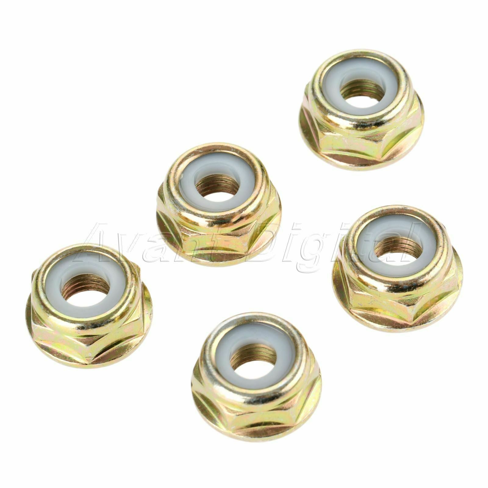 5 X Lawnmowers Brush Cutter Blade Nuts M10*1.25 String Trimmer Gear Spare Parts