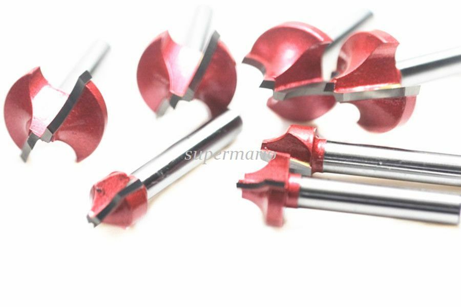 1pc 1/4'' R Angle Wood Making Router End Mill CNC Engraving V Groove Bit 12mm