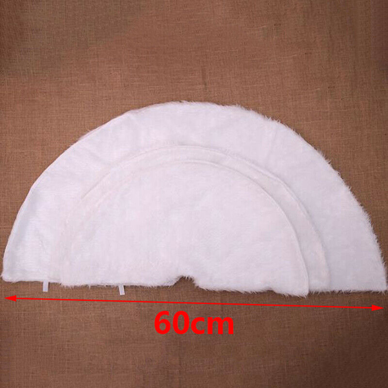 White Plush Christmas Tree Skirt Carpet Merry Christmas Decor New Year Decor EBD