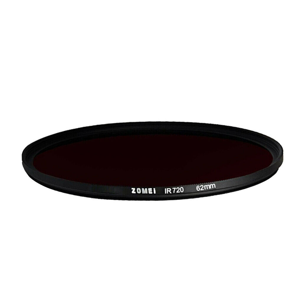 62mm 680/720/760/850/950NM Infrared   IR Filter for Cameras 720nm