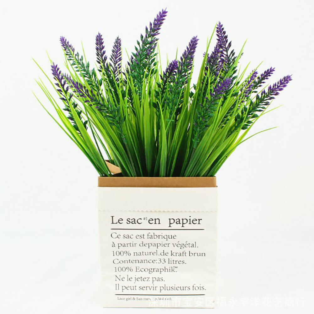 Artificial Lavender Bouquet Office Home Simulation Plant Decor Flowers Plants AU