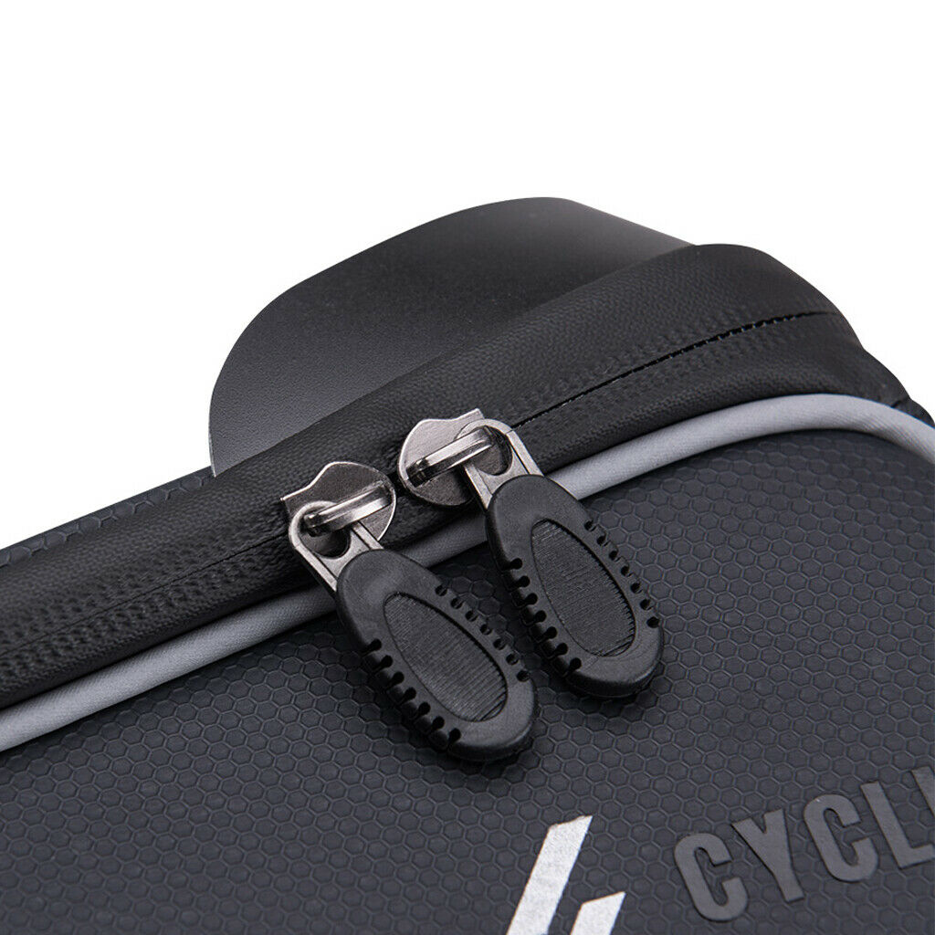 Bike Frame Bag Waterproof Bicycle Front Tube Handlebar Pack with Phone Case