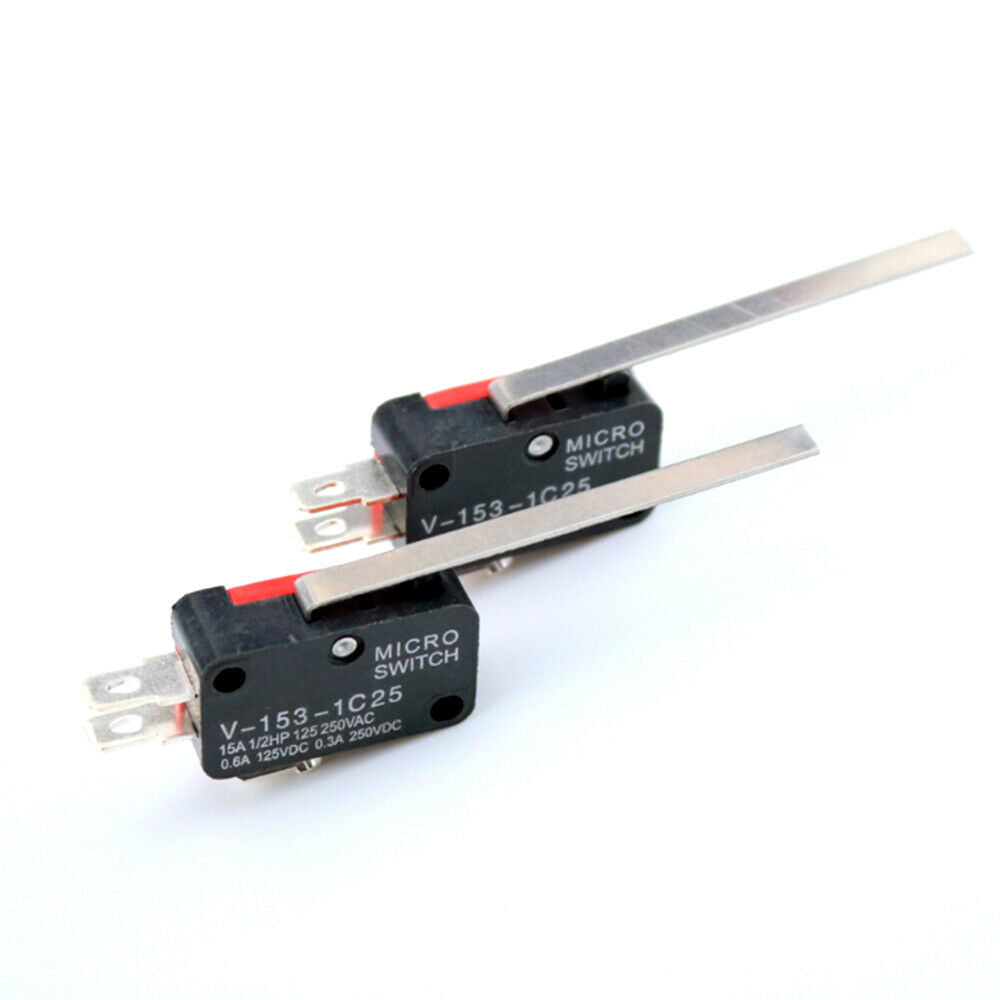 10Pcs V-153-1C25 SPDT Limit Switch Long Straight Handle Lever Type Micro Switch