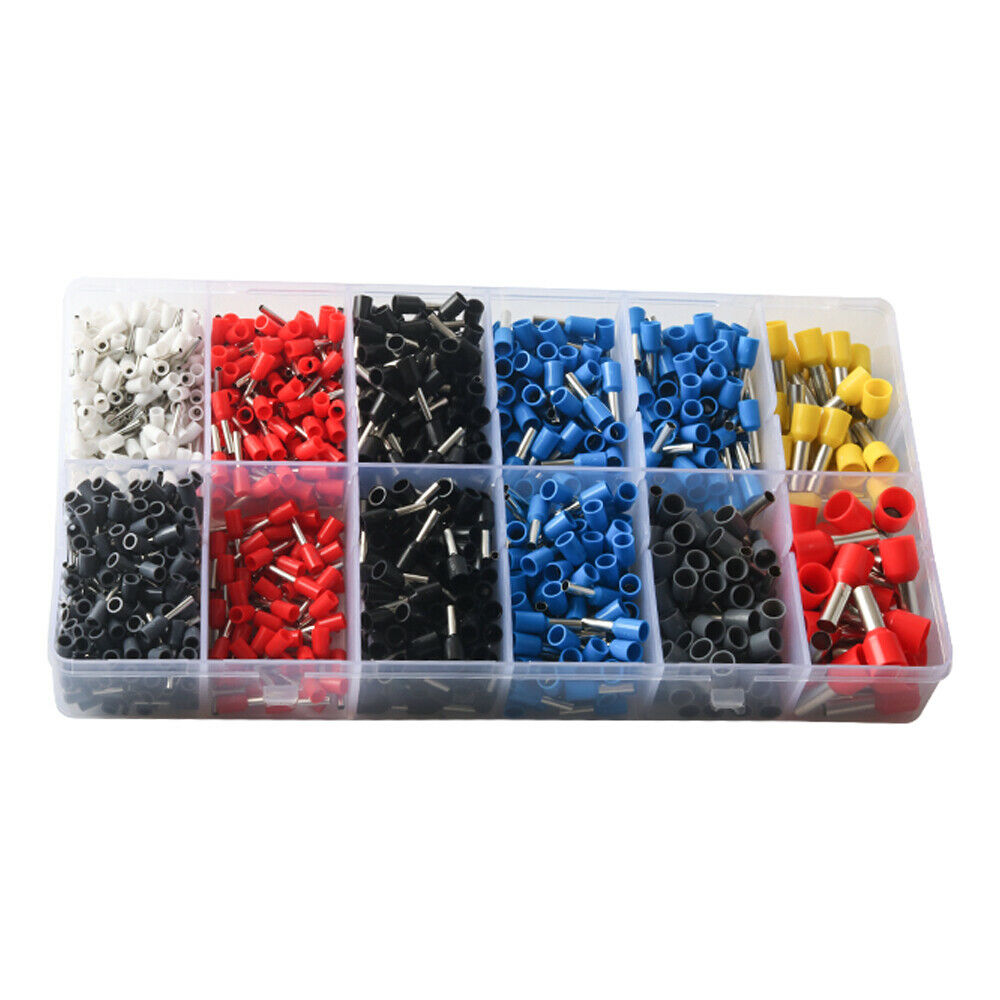 1200Pcs Copper Assorted Crimp Terminals Set Electrical Wiring Connectors