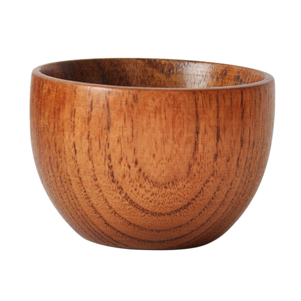 Set of 5 75ml Handmade Mini Wooden Tea Cup Drinking Cup Primitive for Beer