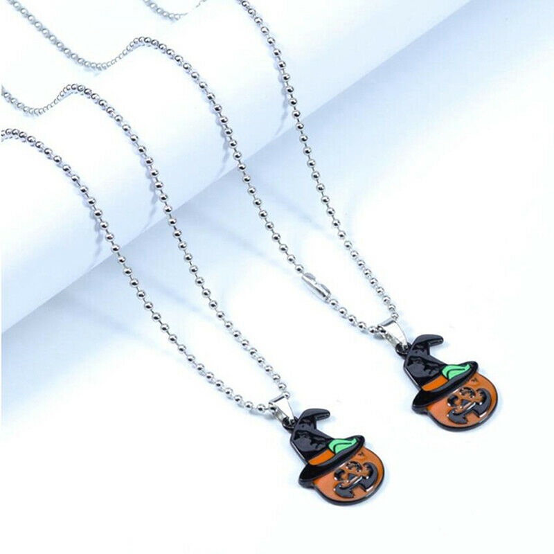 10Pcs Halloween Bat Pumpkin Mix Style Enamel Charms Pendant DIY Jewelry Mak FG