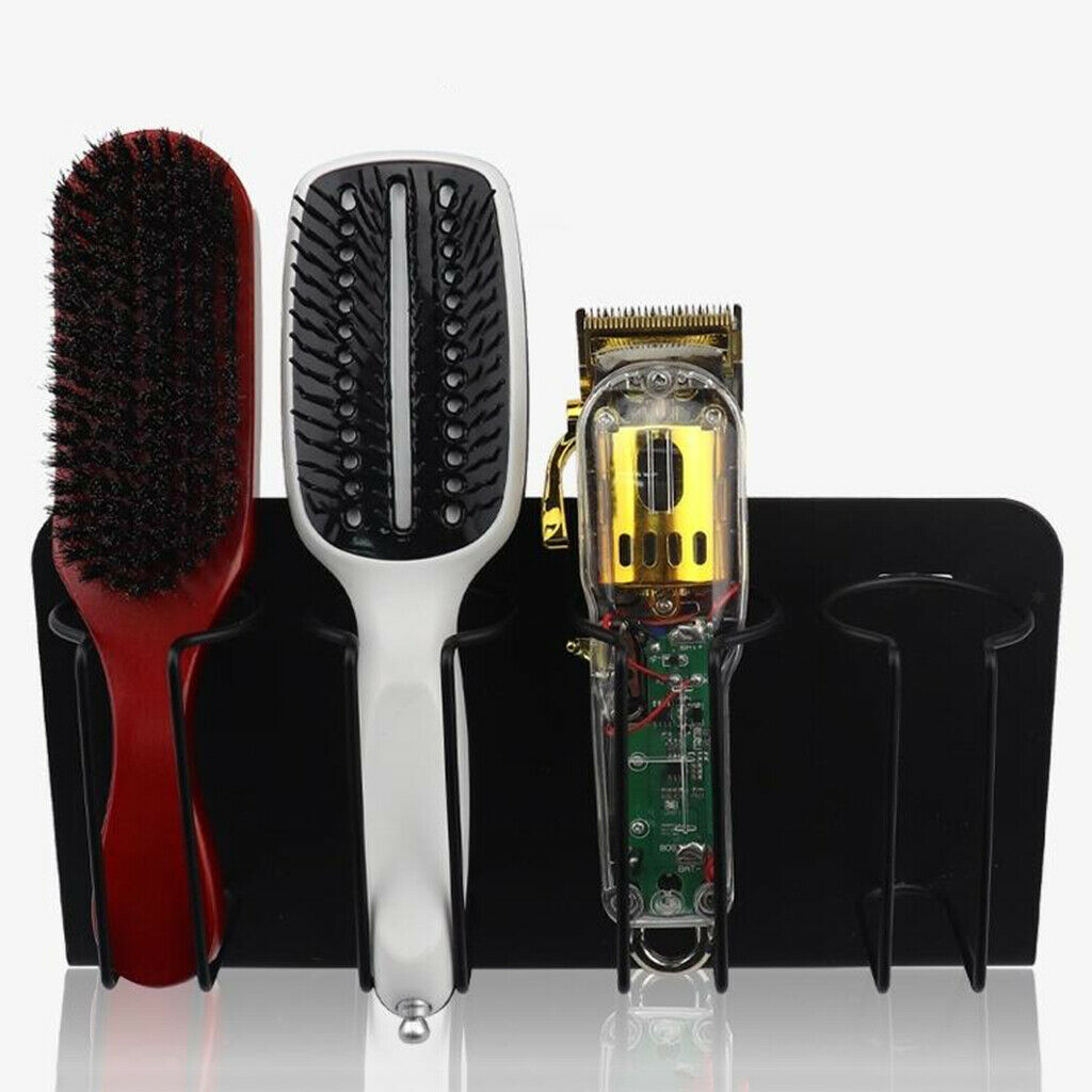 4 Slot Stainless Steel Electric Hair Clipper Storage Rack Holder Stand Organizer