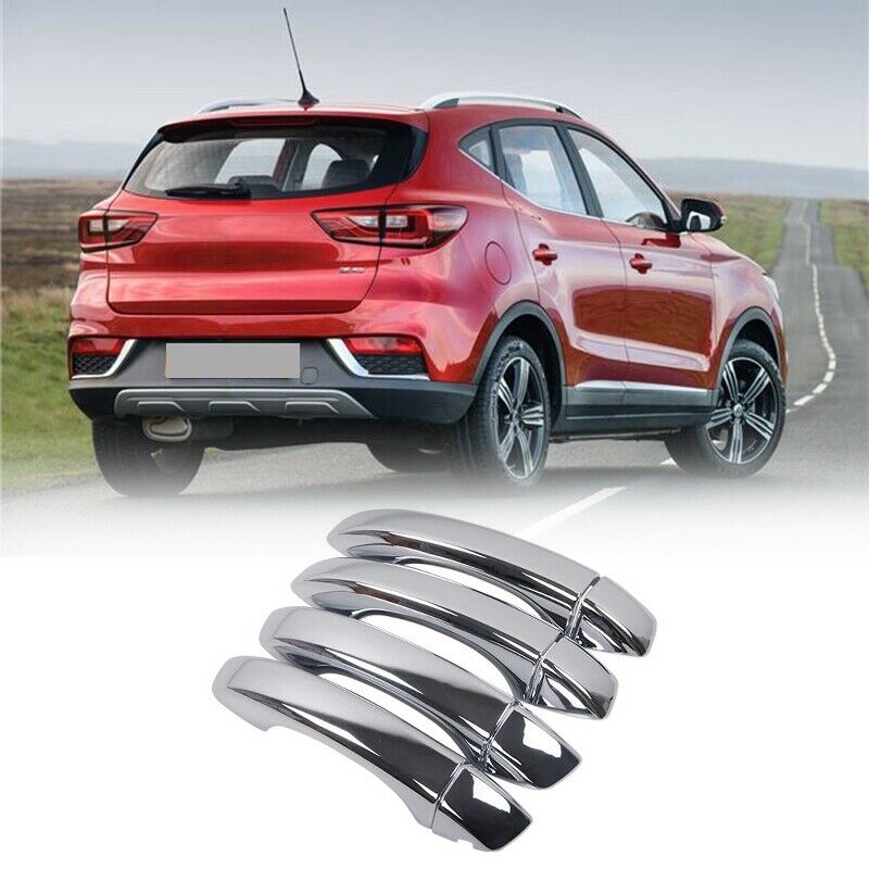 8 Pcs Car Door Handle Cover Trim for MG ZS 2017-2020 Chrome Car Door HandlesE8J7